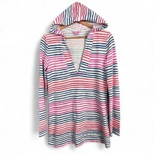 Lilly Pulitzer Stripe Modal Cotton Loose Fit Pullover Size Small